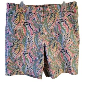 Lilly Pulitzer inspired Talbots Botanical Paisley perfect short